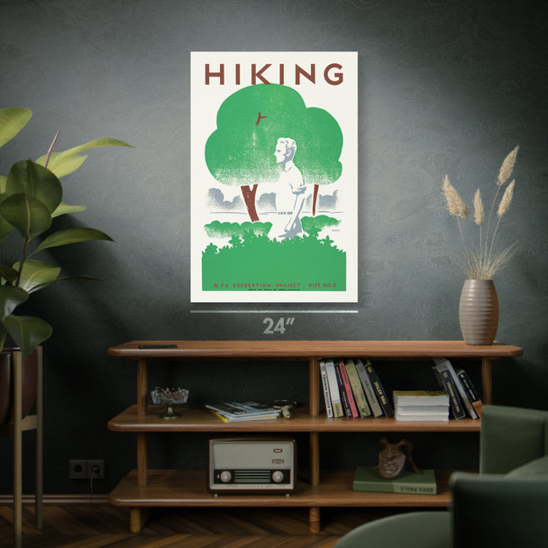 Hiking WPA Poster Art Hiking WPA Poster Art