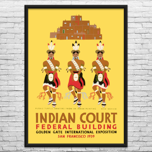 Indian Dancers Exhibit WPA Poster Art Indian Dancers Exhibit WPA Poster Art
