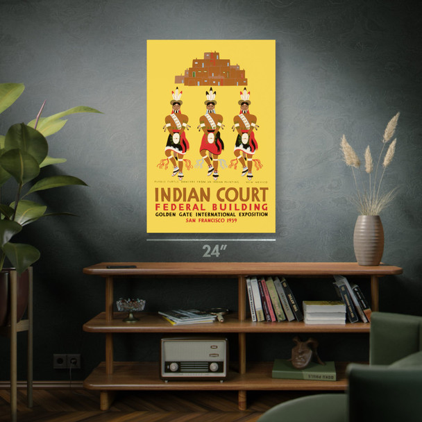 Indian Dancers Exhibit WPA Poster Art