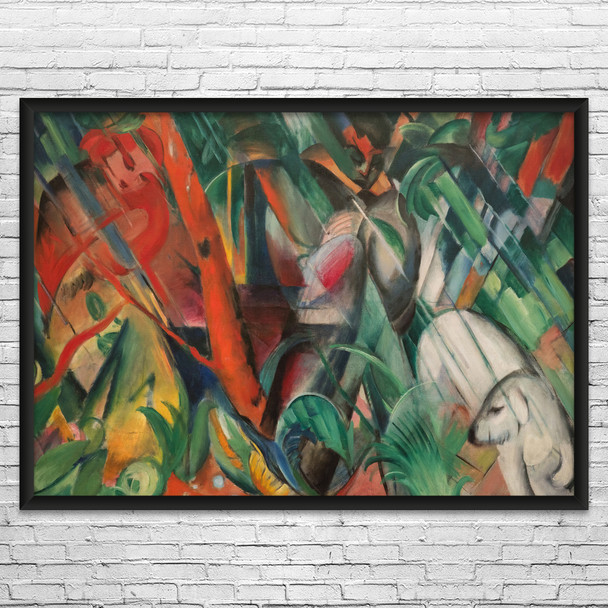 Franz Marc In The Rain Art Print