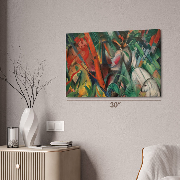 Franz Marc In The Rain Art Print