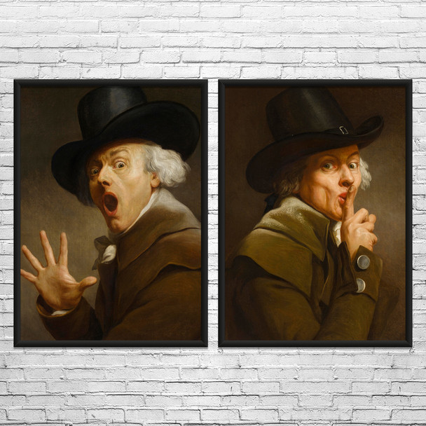 Joseph Ducreux Portrait Art Prints Set of 2