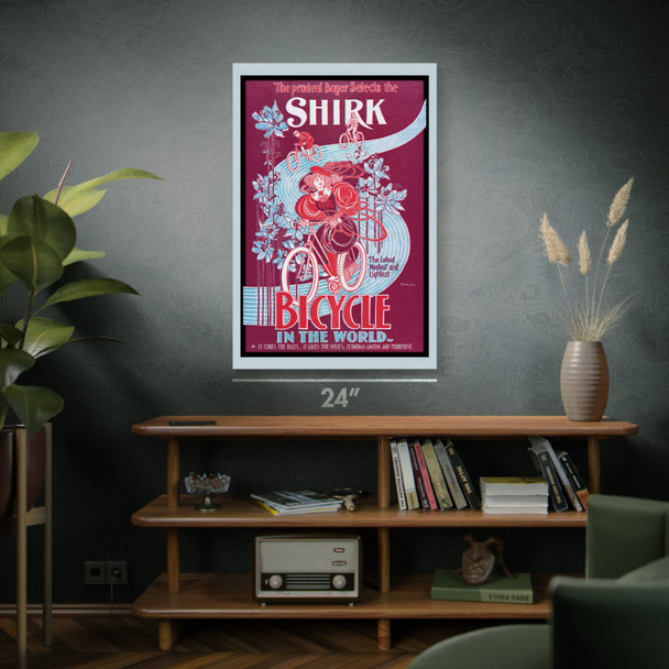 Shirk Bicycle Vintage Ad Wall Art