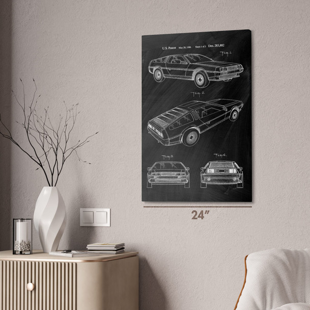 DMC-12 Car Patent Wall Art
