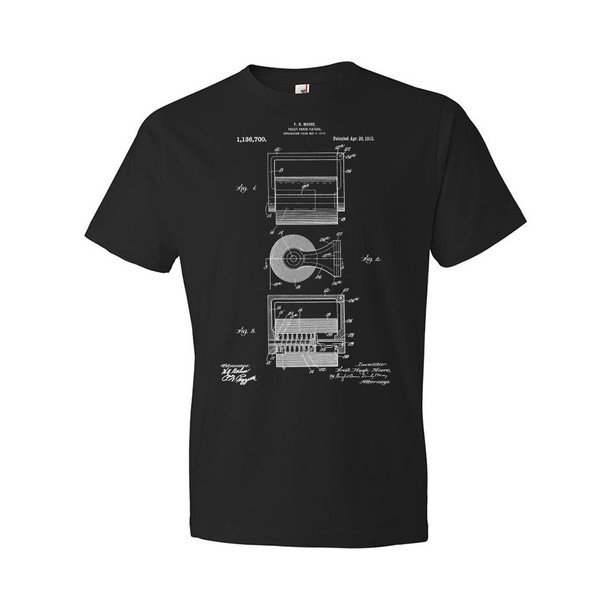 Toilet Paper Fixture Patent T-Shirt