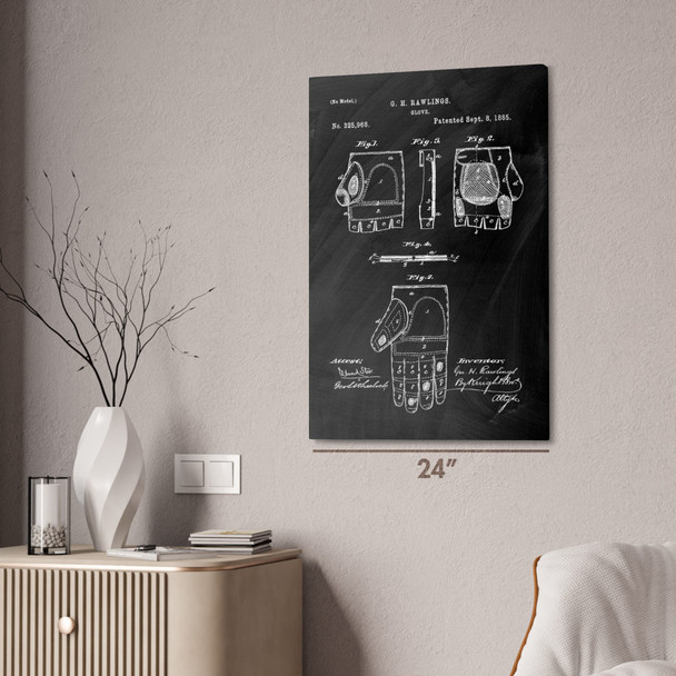 Original Baseball Glove Patent Wall Art