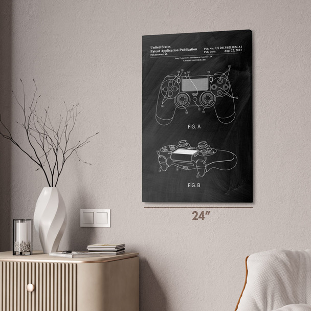 Playstation PS4 Controller Patent Wall Art