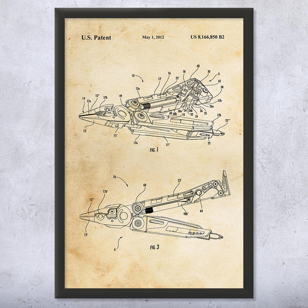 MUT Multi-Tool Patent Wall Art