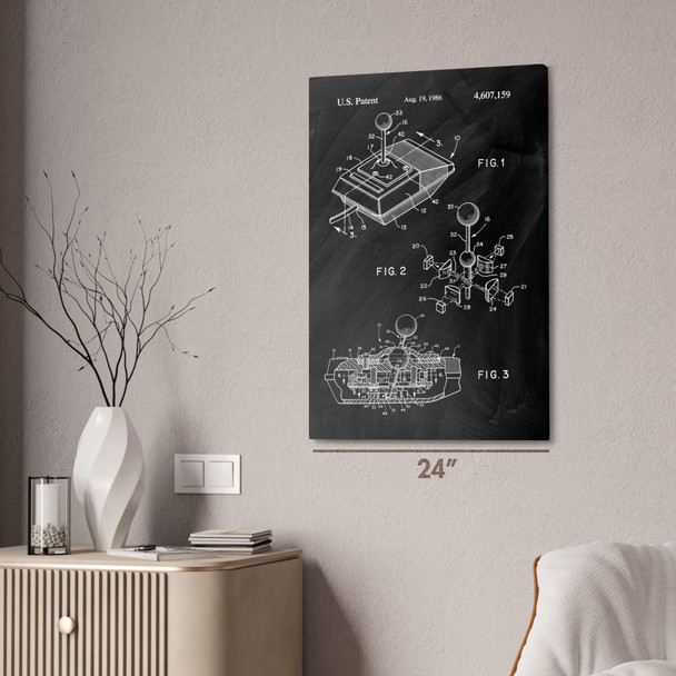 Atari Video Game Joystick Patent Wall Art
