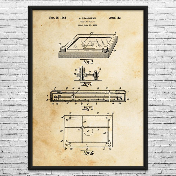 Sketch Toy Patent Wall Art