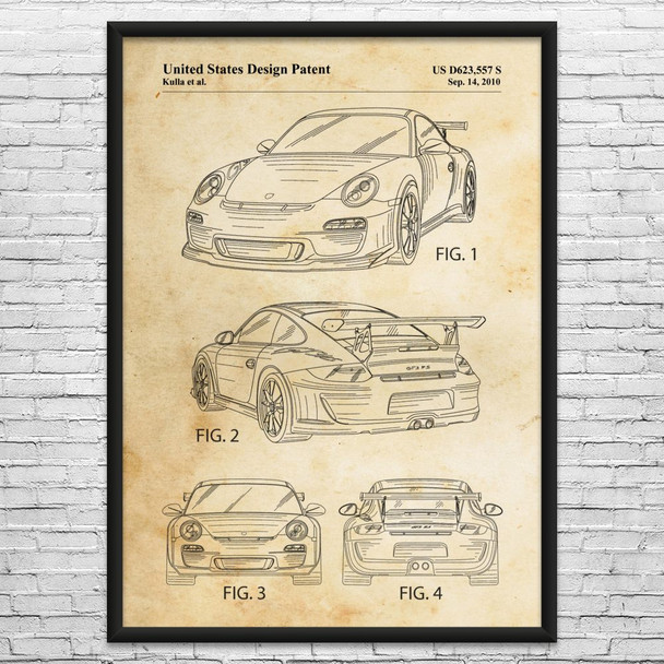 GT3RS Patent Wall Art
