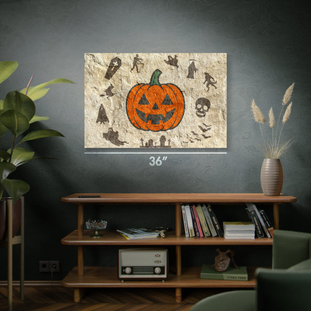Jack-o-Lantern Cave Art Print