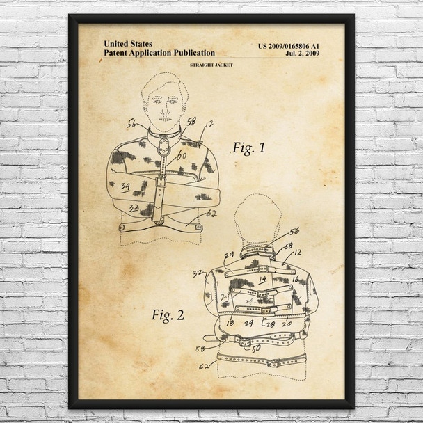 Straight Jacket Patent Wall Art