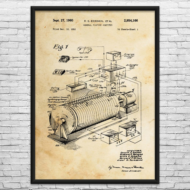 Eckdahl Computer Patent Wall Art