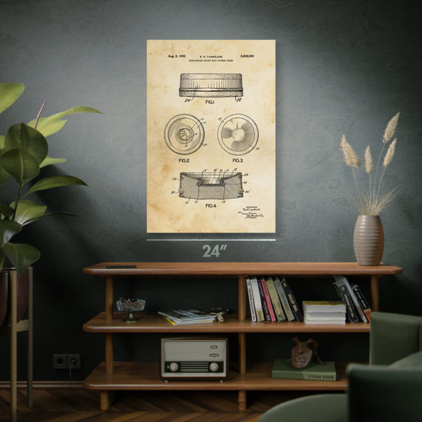 Shuffleboard Weight Patent Wall Art
