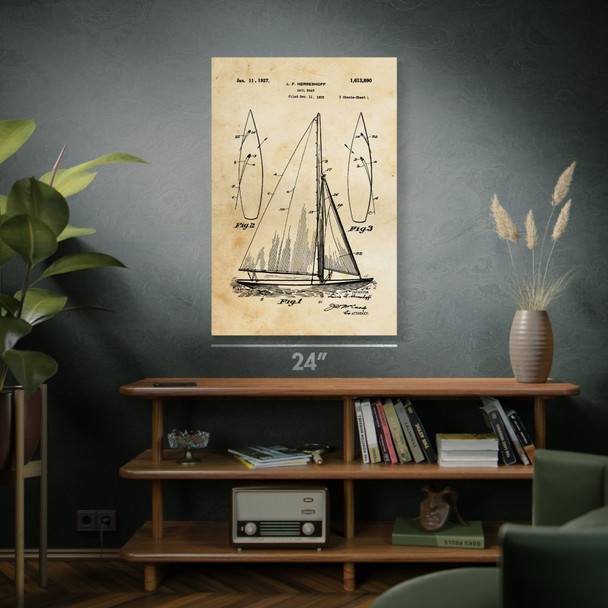 Sailboat Patent Wall Art