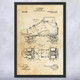 Roller Skate Patent Wall Art