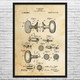 Door Knob Patent Wall Art