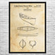 Kayak Canoe Patent Wall Art
