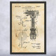 Fuel Injector Patent Wall Art