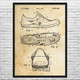 Running Shoe Patent Wall Art
