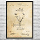 Butterfly Knife Patent Wall Art