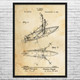Row Boat Patent Wall Art