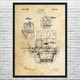 Popcorn Machine Patent Wall Art
