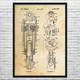 Shock Absorber Patent Wall Art