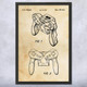 Virtual Boy Controller Patent Wall Art