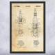 Spark Plug Patent Wall Art