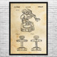 ROB Robotic Operating Buddy Patent Wall Art