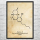 THC Molecule Wall Art