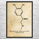 Adrenaline Molecule Wall Art