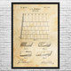 Roofing Tile Patent Wall Art