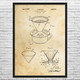 Pour Over Coffee Patent Wall Art