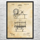 Concrete Mixer Patent Wall Art