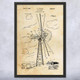 Wind Turbine Patent Wall Art