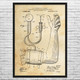 Blood Pressure Cuff Patent Wall Art