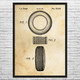 Car Tire Patent Wall Art