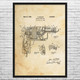 Electric Power Drill Patent Wall Art
