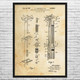 Fatboy Safety Razor Patent Wall Art