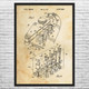 Pinball Inline Drop Target Patent Wall Art