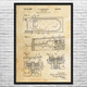 Pinball Tilt Mechanism Patent Wall Art
