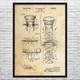 Pinball Scoring Bumper Patent Wall Art