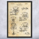Pinball Pop Bumber Patent Wall Art