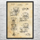 Pinball Pop Bumber Patent Wall Art