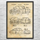 Pickup Truck Patent Wall Art