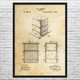Langstroth Beehive Patent Wall Art