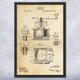 Coffee Grinder Patent Wall Art